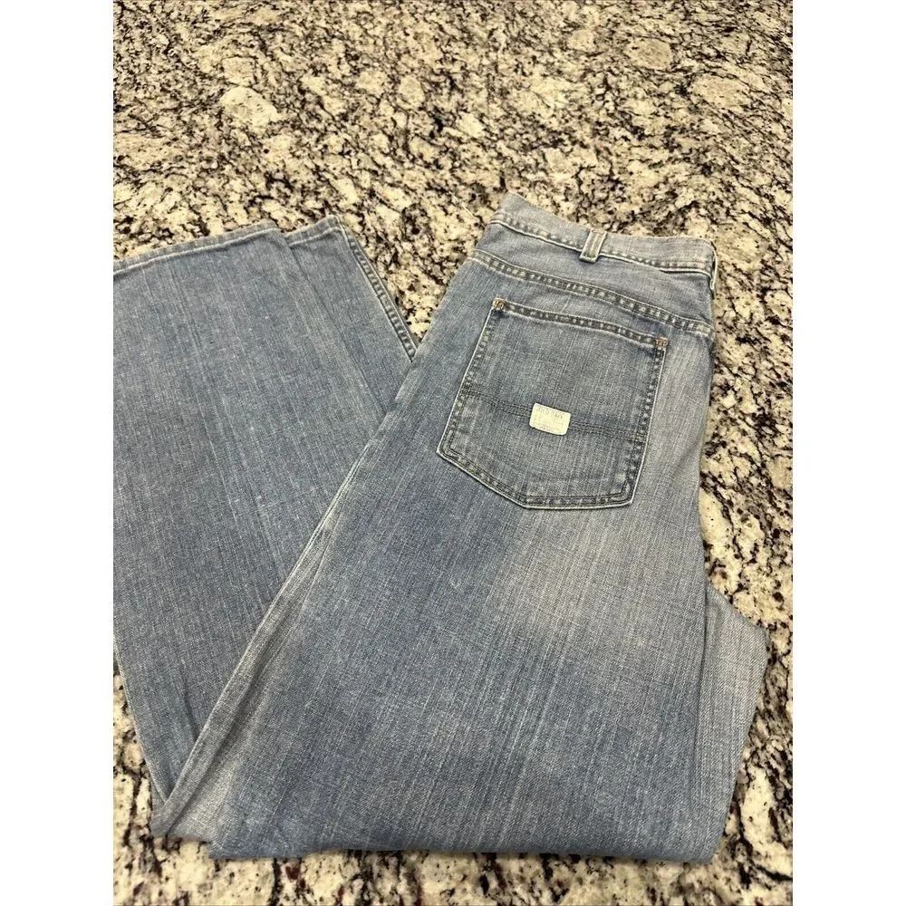 Vintage‎ Y2K Old Navy Mechanic Jeans Mens 36x34 Blue Denim Work Wear Relaxed